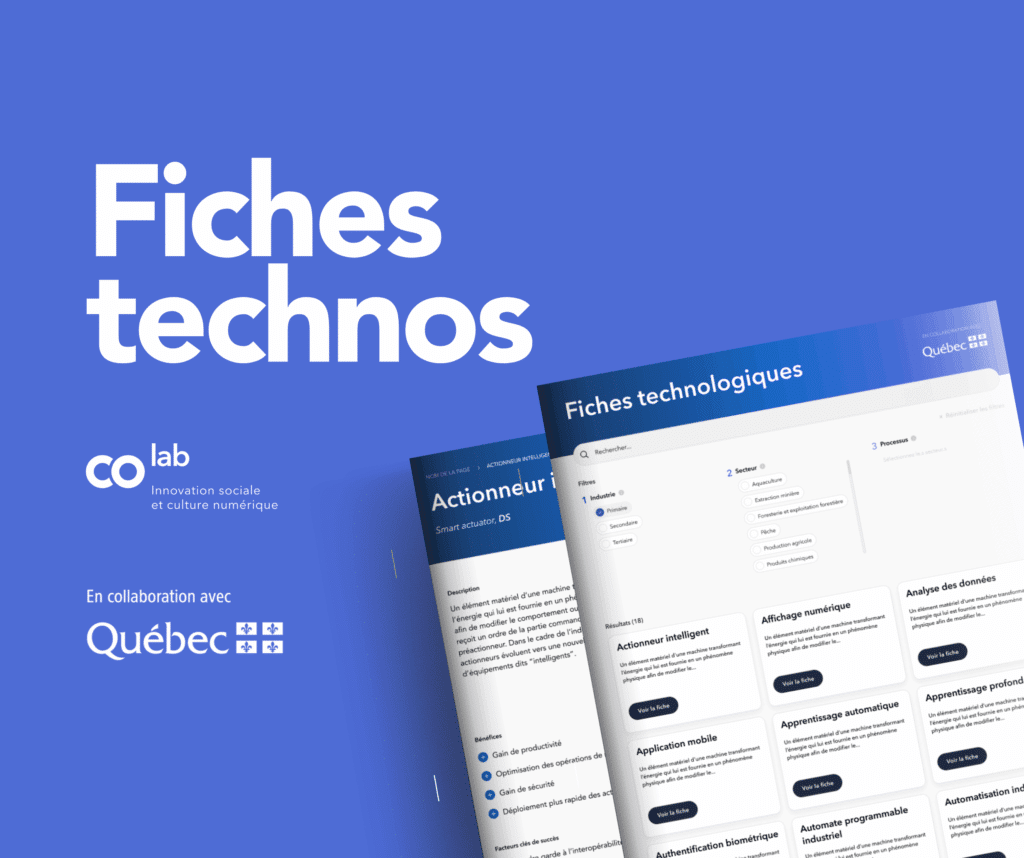 Un nouvel outil pour accélérer la transformation numérique des entreprises québécoises : plus de 160 fiches technologiques
